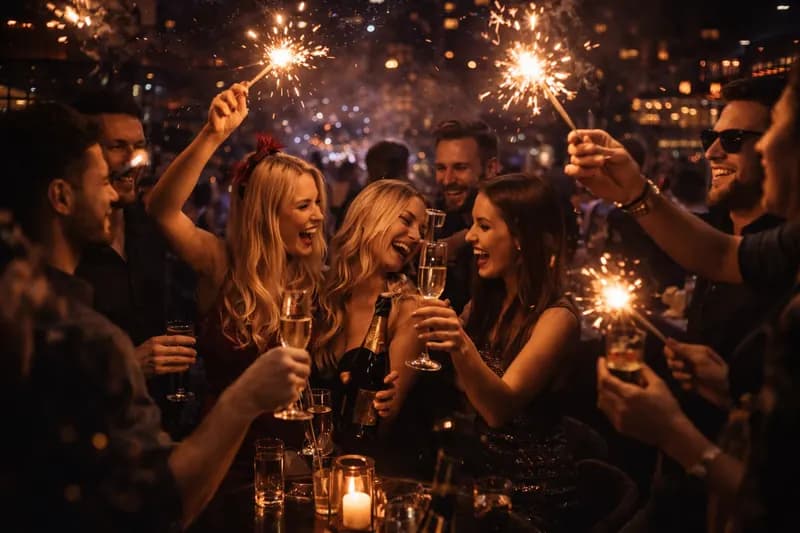 City nightlife scene